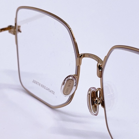 NEW JIMMY CHOO JC262 J5G GOLD SQUARE WOMEN’S EYEGLASSES JIMMY CHOO JC 262 GOLD - Picture 9 of 11